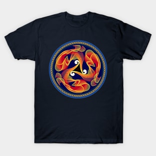 Triple Celtic spiral ornament T-Shirt